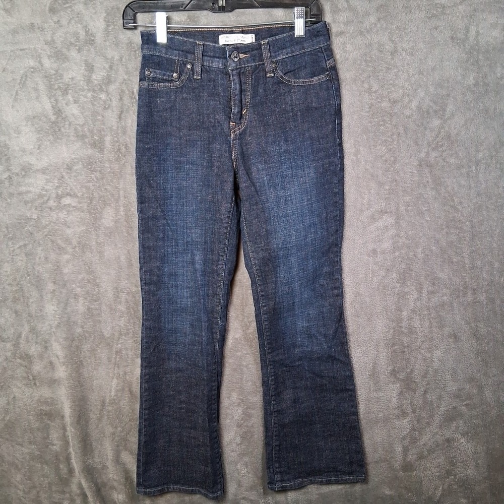 Levis Perfectly Slimming 512 Bootcut Jeans Women's Size 6P Blue Flap Pockets
